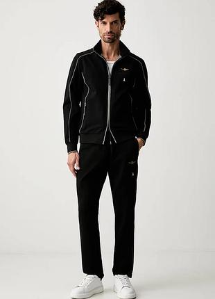 Urbanshop com ua aeronautica militareспортивний костюм чоловічий з віскозою чорний tf0125uf00691 розміри запитуйте