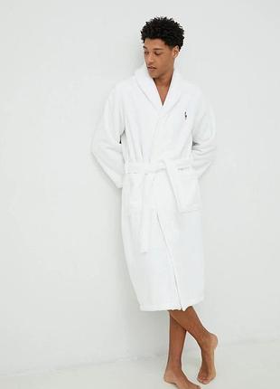 Urbanshop com ua polo ralph laurenбавовняний халат polo ralph lauren колір білий розміри запитуйте