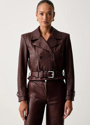 Urbanshop com ua patrizia pepe кожаная куртка женская с имитации кожи бордо 8o0142 e0004 размеры запитуйте