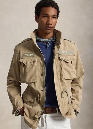 Urbanshop com ua polo ralph laurenдемісезонна куртка чоловіча бавовняна icnc fld jkt lined field зелена 710961616 розміри