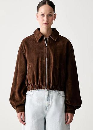 Urbanshop com ua hugoдемісезонна куртка жіноча замшева liph коричнева 50563091 розміри запитуйте
