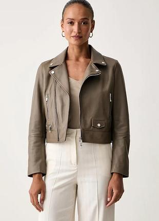 Urbanshop com ua bossшкіряна куртка жіноча sayuri коричнева 50548471 розміри запитуйте