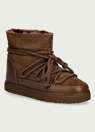 Urbanshop com ua inuikiiclassic снежные сапоги женские кожаные коричневые 1001.003.0122 размеры запитуйте