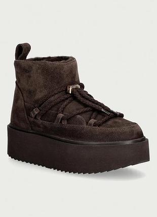 Urbanshop com ua inuikiiclassic low platform снежные сапоги женские замшевые коричневые 1001.006.0012 размеры запитуйте