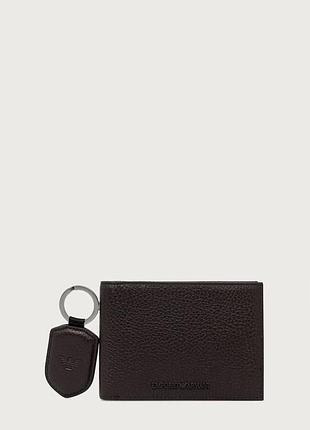Urbanshop com ua emporio armaniнабор: кошелек и брелок мужской кожаный коричневый y4r222 y068e размеры запитуйте