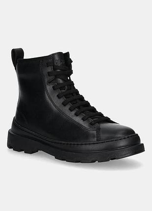 Urbanshop com ua camperшкіряні черевики camper brutus+ колір чорний на плоскому ходу k400816-001 розміри запитуйте