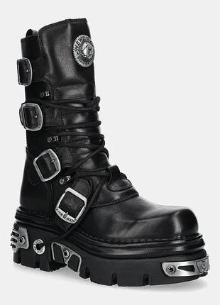 Urbanshop com ua new rock кожаные ботинки new rock цвет черный на платформе m-373-s4 размеры запитуйте