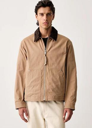 Urbanshop com ua marc o'poloдемисезонная куртка мужская хлопковая с эластаном бежевая 50010141 размеры запитуйте