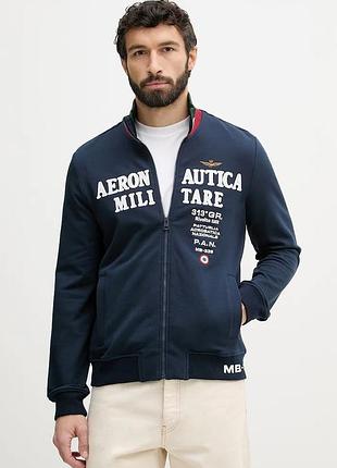 Urbanshop com ua aeronautica militareкофта, которая расстегивается мужская темно-синяя fe2105uf00683 размеры запитуйте