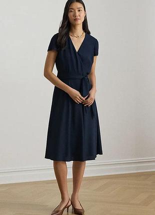 Urbanshop com ua lauren ralph laurenсукня на запах темно-синя однотонна 200p13812 розміри запитуйте