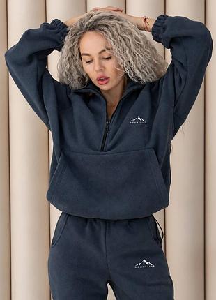 Теплий спортивний костюм із двостороннього фліс полар polar fleece