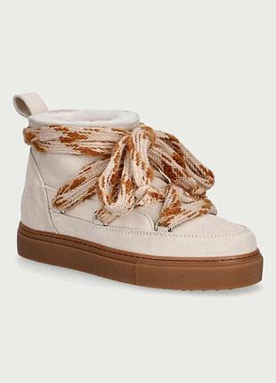 Urbanshop com ua inuikiisuede knot снежные сапоги женские замшевые бежевые 1001.001.0531 размеры запитуйте