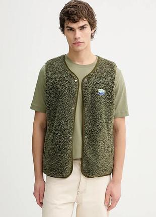 Urbanshop com ua american vintageбезрукавка чоловіча флісова зелена mhok16a розміри запитуйте