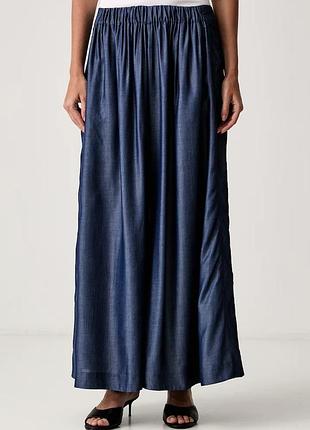 Urbanshop com ua bossштаны wide leg женские из лиоцеля talini темно-синие high waist 50567196 размеры запитуйте