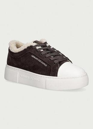Urbanshop com ua armani exchangeкросівки жіночі замшеві коричневі на платформі xw003067 af27450 u6032 розміри запитуйте