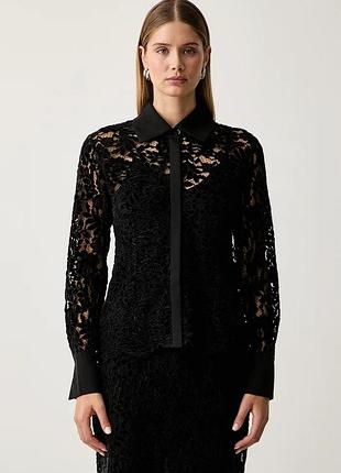 Urbanshop com ua twinsetсорочка женская кружевная черная 262ap2254 размеры запитуйте