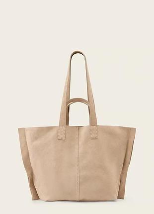 Urbanshop com ua allsaintsсумка-шопер жіноча шкіряна lutece бежева w357xe розміри запитуйте