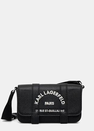 Urbanshop com ua karl lagerfeld сумка кросс-боди женская из искусственной кожи k/rsg черная b3w30342 размеры запитуйте