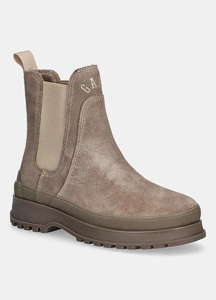 Urbanshop com ua gantзамшеві черевики gant wintly колір бежевий на плоскому підборі злегка утеплені 31553084 розміри запитуйте