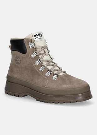 Urbanshop com ua gantзамшеві черевики gant wintly колір коричневий на плоскому ходу злегка утеплена 31543082 розміри запитуйте