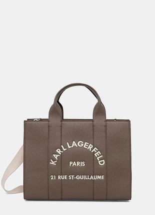 Urbanshop com ua karl lagerfeldсумка-шопер жіноча зі штучної шкіри k/rsg md фіолетова b1w30041 розміри запитуйте