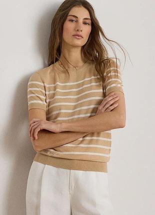 Urbanshop com ua lauren ralph laurenсвитер с короткими рукавами женский с модулем бежевый 200p13973 размеры запитуйте