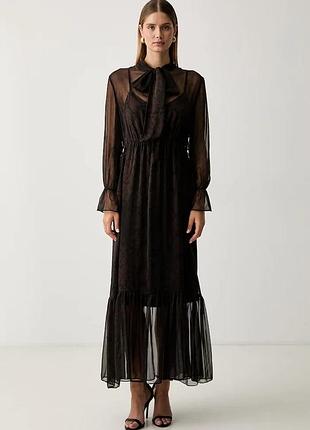 Urbanshop com ua twinset расклешенное платье коричневое 262ap2211 размеры запитуйте