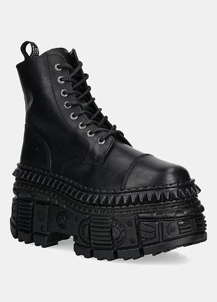 Urbanshop com ua new rock кожаные ботинки new rock цвет черный на платформе m-wall083c-s3 размеры запитуйте