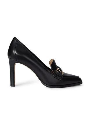 Urbanshop com ua lauren ralph laurenшкіряні туфлі lauren ralph lauren tasha tl колір чорний каблук блок 802p04169001 розміри