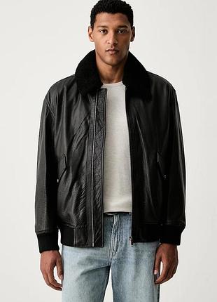 Urbanshop com ua boss orangeкоротка куртка чоловіча шкіряна jopeak чорна 50566594 розміри запитуйте