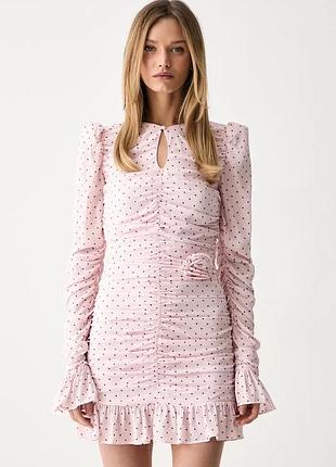 Urbanshop com ua rotateсукня з драпіруванням віскозна рожева квіти 1163483110 розміри запитуйте