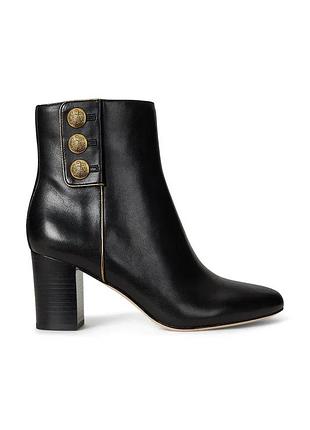 Urbanshop com ua lauren ralph laurenшкіряні черевики lauren ralph lauren kenndi bt hl колір чорний каблук блок 802980065001