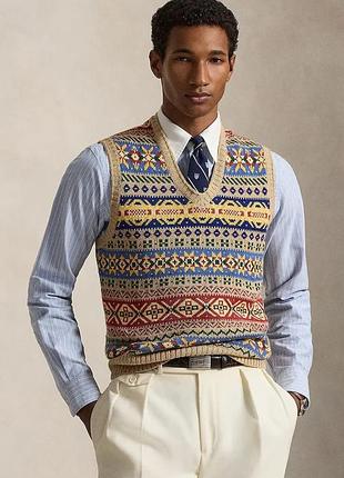 Urbanshop com ua polo ralph laurenжилет чоловічий з льоном коричневий 710a12803 розміри запитуйте