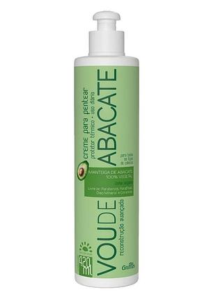 Незмивний кондиціонер для пошкодженого волосся griffus creme para pentear vou de abacate 420 ml
