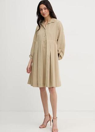 Urbanshop com ua weekend max maraбавовняна сукня weekend max mara seggio колір бежевий mini розкльошена 2615221132600 розміри
