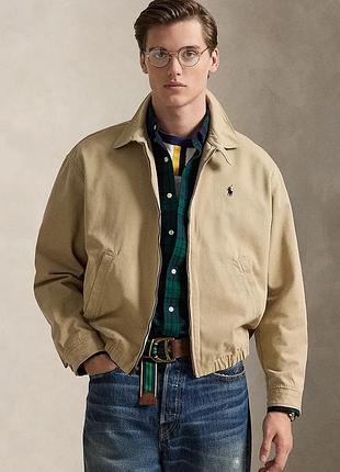 Urbanshop com ua polo ralph laurenкороткая куртка мужская хлопковая бежевая 710961929 размеры запитуйте