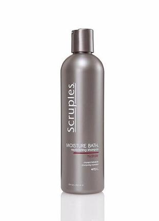 Увлажняющий шампунь для сухих и ломких волос scruples moisture bath replenishing shampoo 350ml