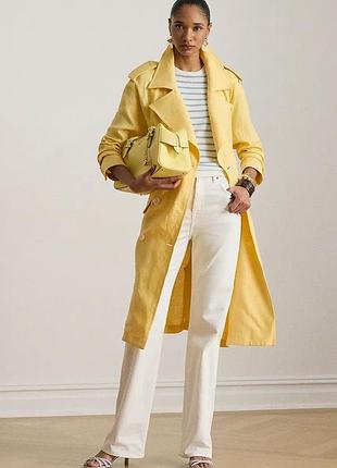 Urbanshop com ua lauren ralph laurenтренч жіночий лляний жовтий 200b22024 розміри запитуйте
