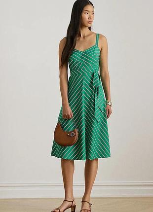 Urbanshop com ua lauren ralph laurenбавовняна сукня lauren ralph lauren колір зелений mini розкльошена 200p03708 розміри запитуйте