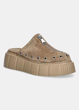 Urbanshop com ua inuikiiзамшевые шлепанцы inuiki matilda mule suede женские цвет бежевый на платформе 1001.017.0021.250 /
