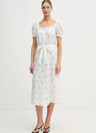 Urbanshop com ua the sleeperлітня сукня лляна біла квіткова brdr01f103n розміри запитуйте