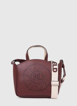 Urbanshop com ua karl lagerfeld кожаная сумочка karl lagerfeld k/circle цвет бежевый a1w30058 размеры запитуйте