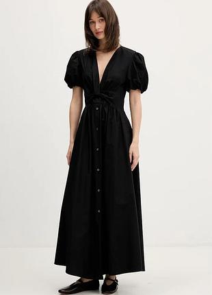 Urbanshop com ua hugo расклешенное платье хлопковое kodela черная однотонная 50559524 размеры запитуйте