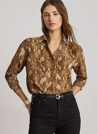 Urbanshop com ua lauren ralph laurenсорочка жіноча коричнева 200p14028 розміри запитуйте