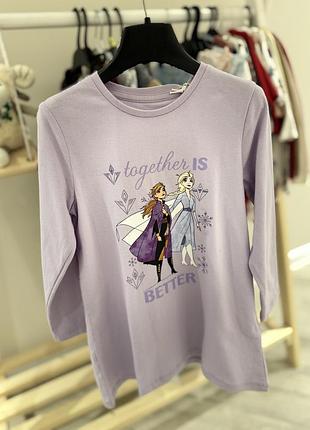 Кофта для дівчинки c&a бузкова з принтом frozen