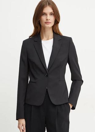 Urbanshop com ua bossвовняний піджак boss jarua колір чорний однобортний однотонний 50490020 розміри запитуйте
