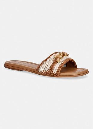 Urbanshop com ua inuikiiшлепанцы женские на плоском каблуке woven cali бежевые 1014.003.0041.164 размеры запитуйте