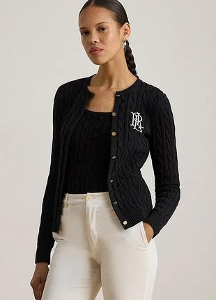 Urbanshop com ua lauren ralph laurenкардиган женский хлопковый черный 200932225 размеры запитуйте