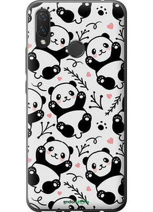 Чехол на huawei p smart plus панды "4318u-1555-72104"