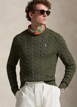 Urbanshop com ua polo ralph laurenсвитер мужской хлопковый зеленый 710775885 размеры запитуйте